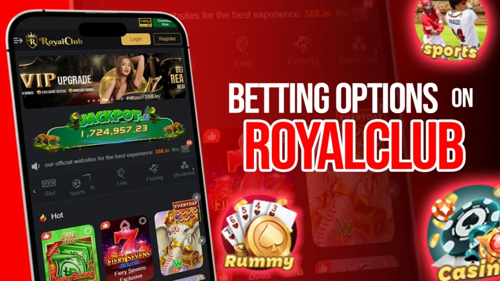 Betting Options Available on RoyalClub Online Bet